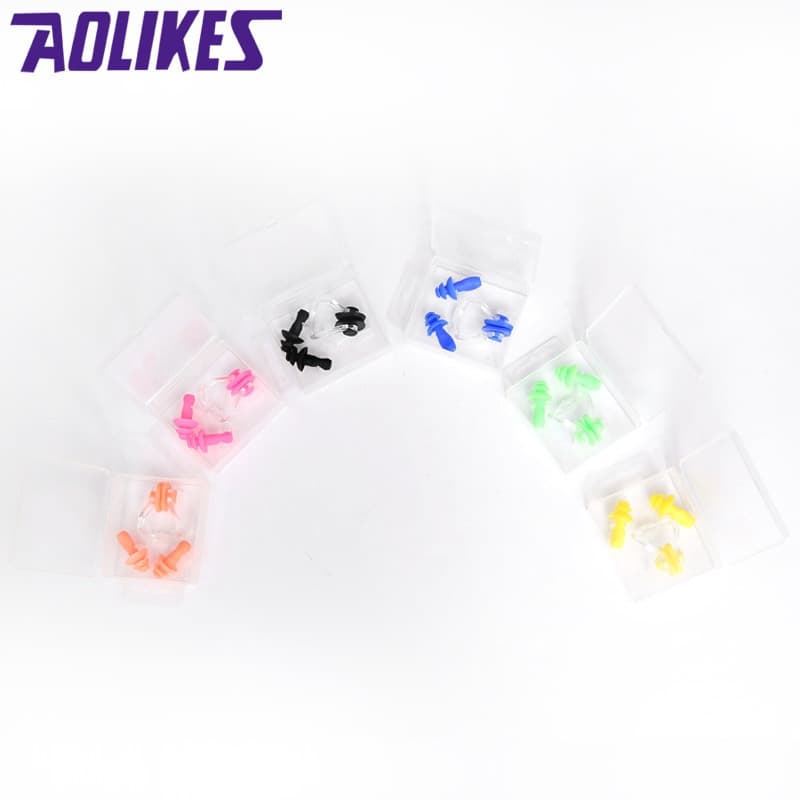 AOLIKES 5020 Clip Klip Nose Klip Penutup Tutup Hidung Penyumbat Telinga Renang Diving