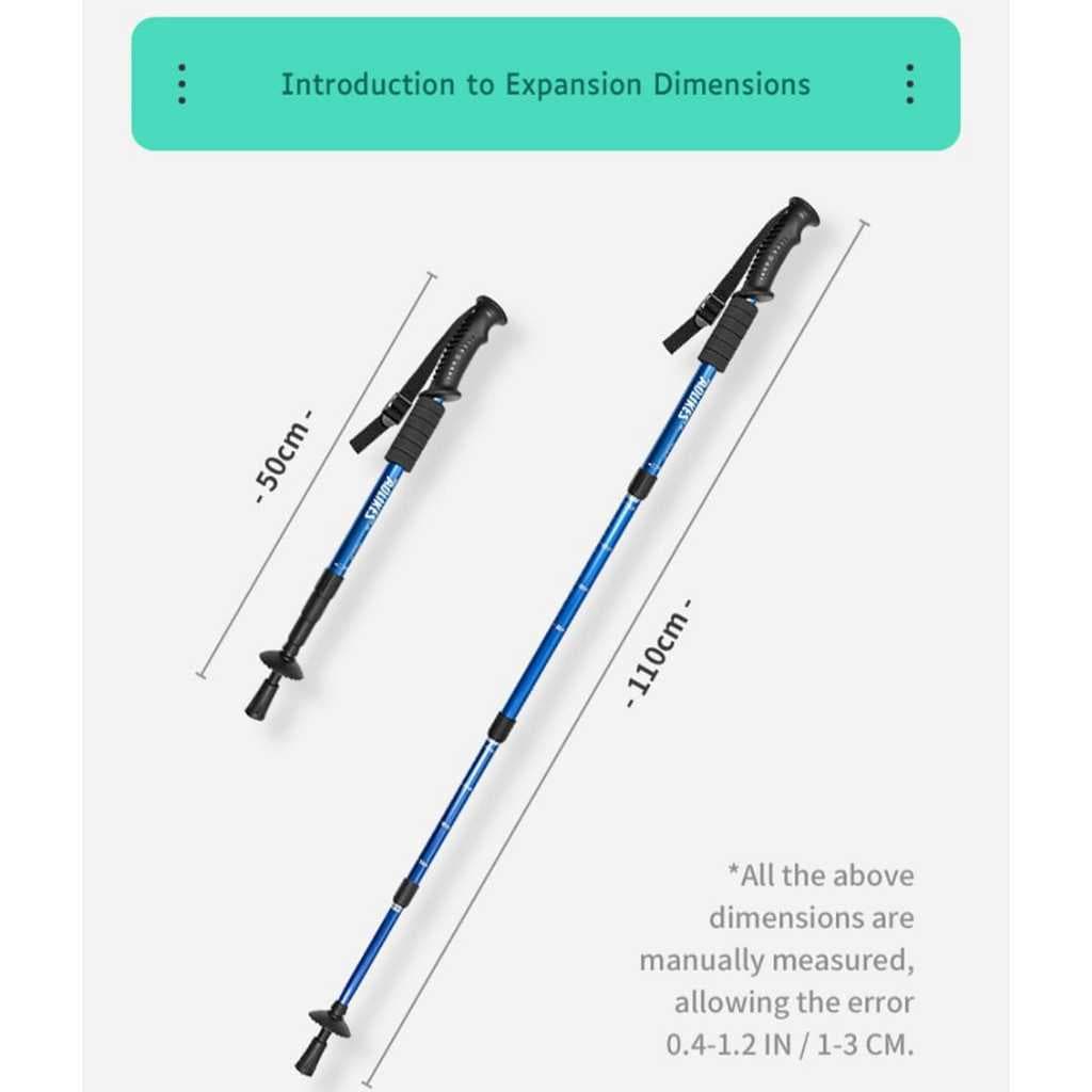 AOLIKES 3401 Trekking Pole - Tongkat Gunung - Tongkat Hiking - Tracking Pole 110 cm