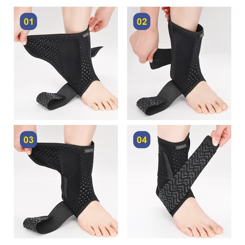 AOLIKES 7123 Pelindung Ankle Engkel Tumit Kaki Guard Ankle Pad Support Basket Futsal