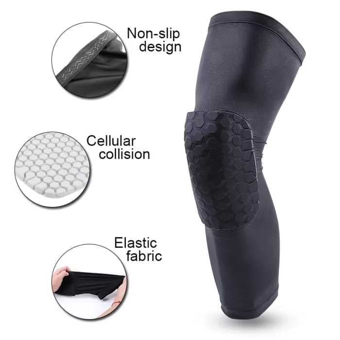 Leg Sleeve Basket Kids Bantalan Pelindung Lutut Olahraga Basket Anak Deker Lutut Anak Support Play Sport Basketball