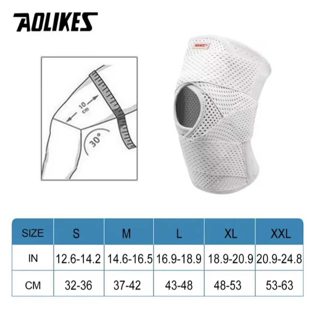 AOLIKES 7900 Knee Support Deker Pelindung Lutut Olahraga Terapi Lutut Penyangga Lutut Nyeri Cedera Lutut
