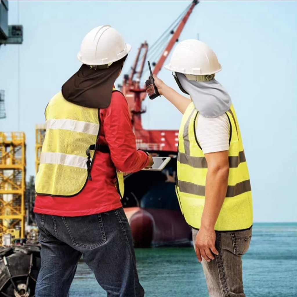 Penutup Leher Pelindung Matahari UV Helm - Pelindung Leher dan Kepala Anti Panas Debu Kontruksi BA