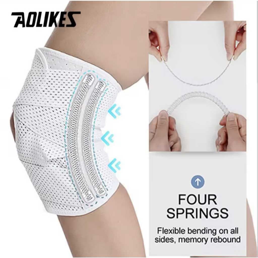 AOLIKES 7900 Knee Support Deker Pelindung Lutut Olahraga Terapi Lutut Penyangga Lutut Nyeri Cedera Lutut