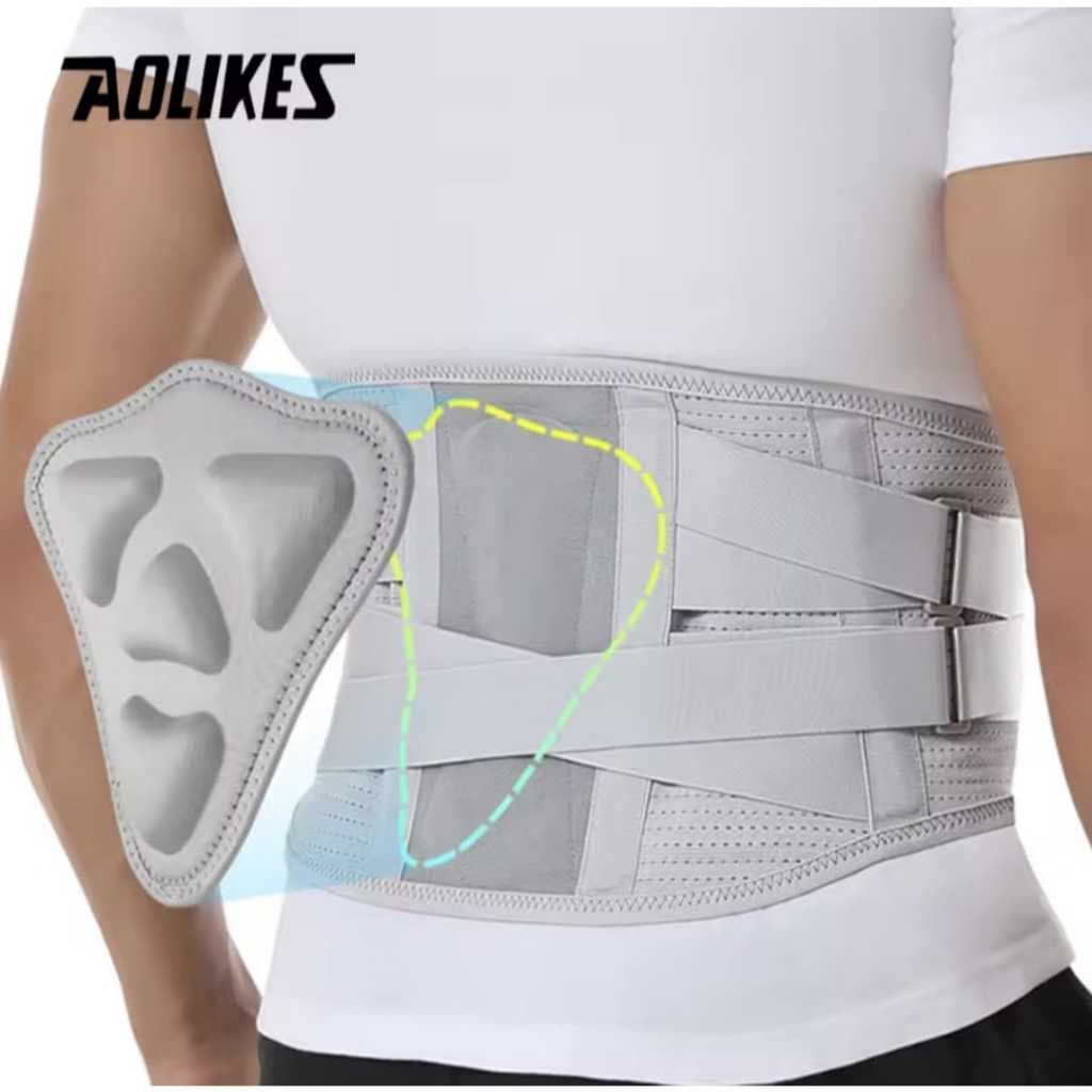 AOLIKES 7895 Penyangga Pinggang Lumbar Waist Back Support Belt Back Pain Gym Fitness Belt