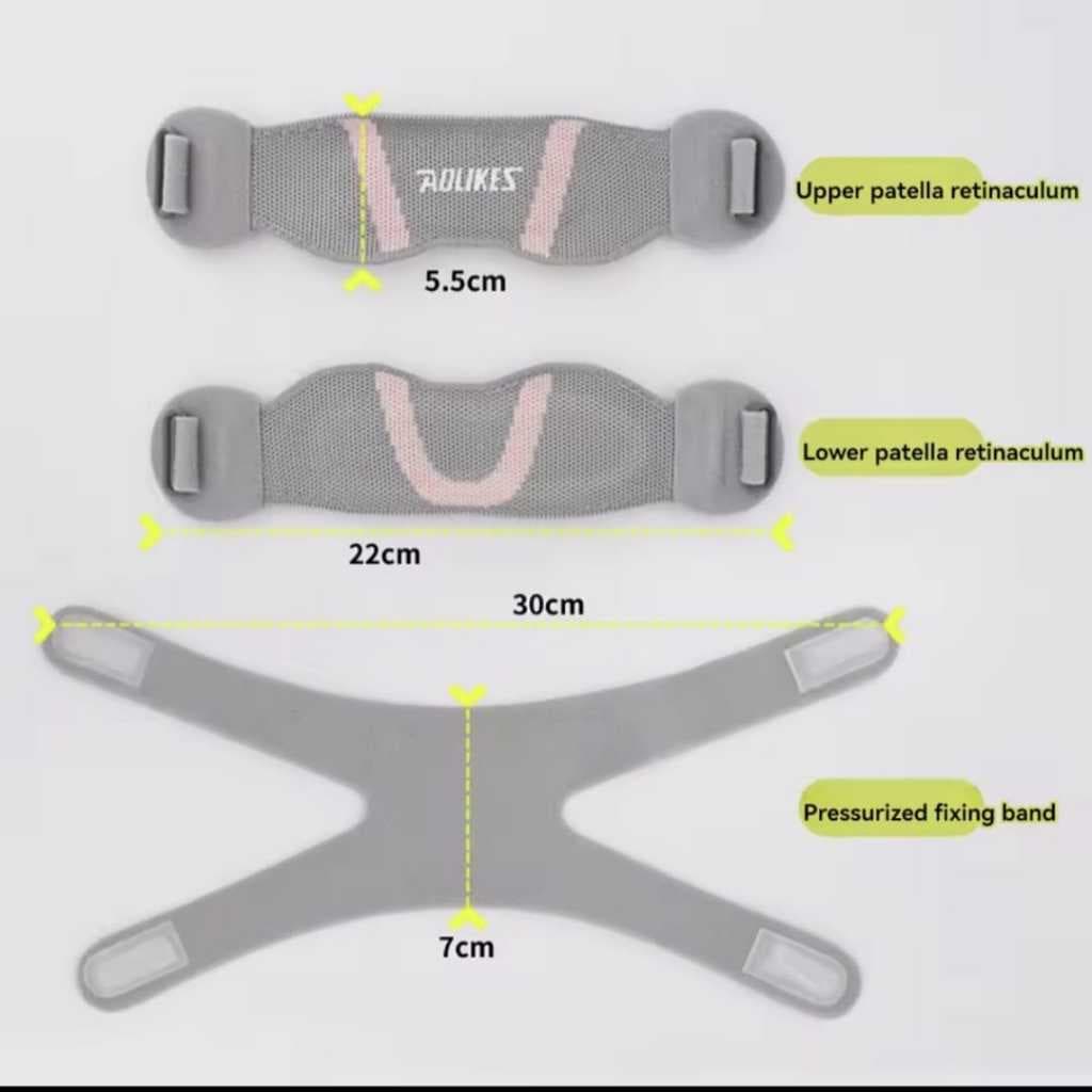 AOLIKES 8502 Knee Support Deker Pelindung Lutut Olahraga Terapi Lutut Penyangga Lutut Nyeri Cedera Lutut