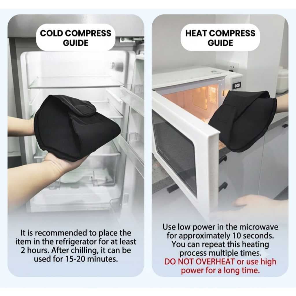 AOLIKES 3708 Penyangga Leher Bahu Punggung Pinggang Bantal Gel Pad Gel Ice Pack Hot Kompres Cedera Otot Keseleo Terkilir