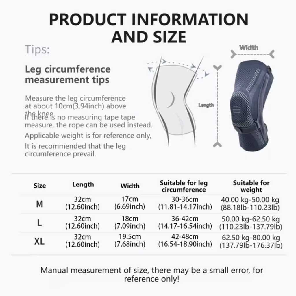 AOLIKES 8603 Deker Pelindung Lutut Knee Support Pad Penyangga Lutut Lari Gym Fitnes Padel Tenis — gambar 2