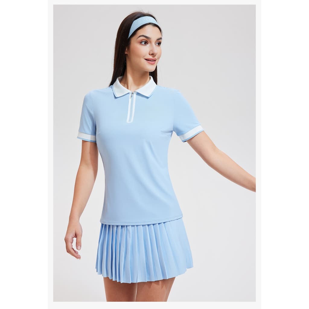 SET Baju Sport Rok Celana Wanita - Outfit Tenis Padel Golf Badminton Setelan Olahraga Wanita SET01