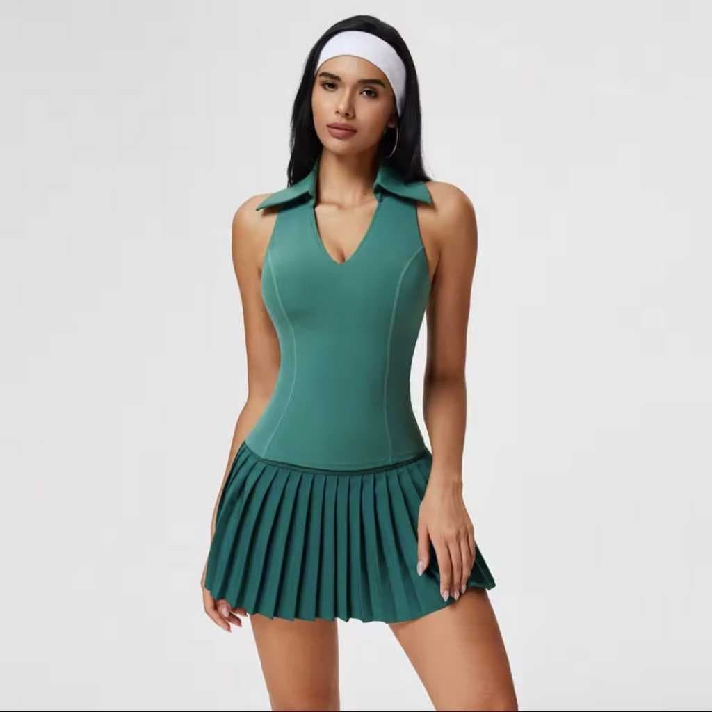 SET Baju Sport Rok Celana Wanita - Outfit Tenis Padel Golf Badminton Setelan Olahraga Wanita SET03
