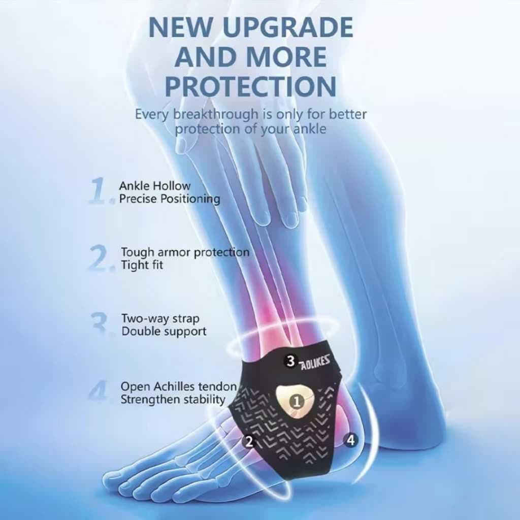 AOLIKES 7140 Ankle Support Strap Pelindung Ankle Engkel Kaki Anti Cedera Keseleo Pergelangan Kaki — gambar 7