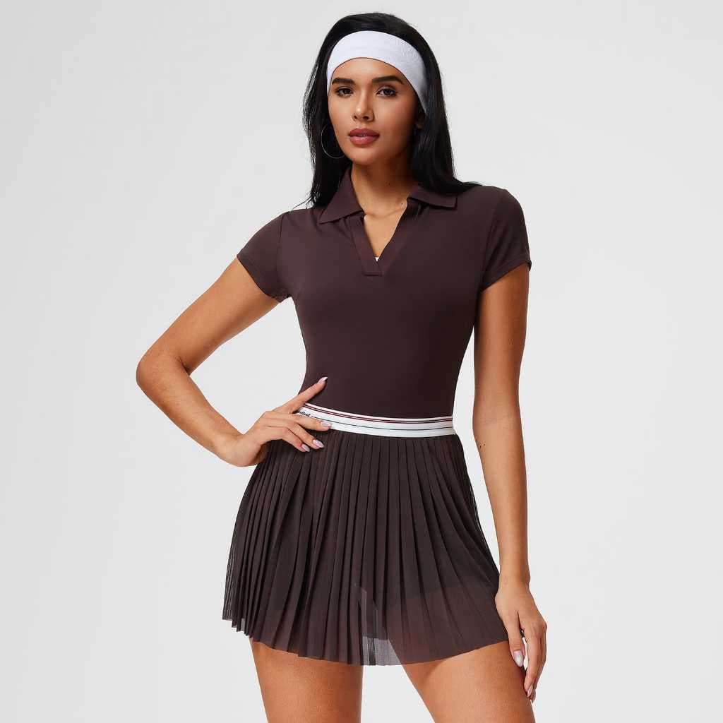 SET Baju Sport Rok Celana Wanita - Outfit Tenis Padel Golf Badminton Setelan Olahraga Wanita SET05