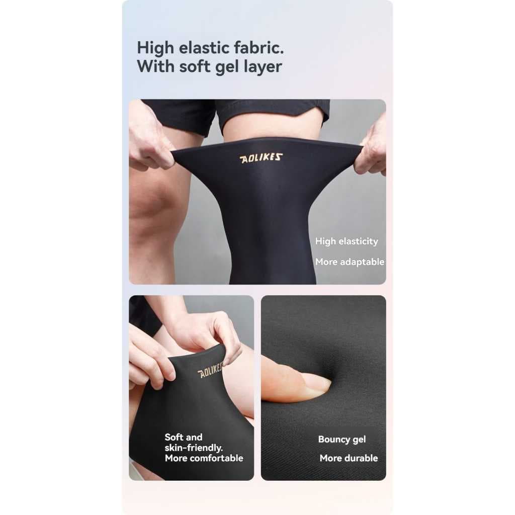 AOLIKES 3706 Knee Support Pelindung Lutut Gel Pad Gel Ice Pack Hot Kompres Cedera Otot Keseleo Terkilir — gambar 3