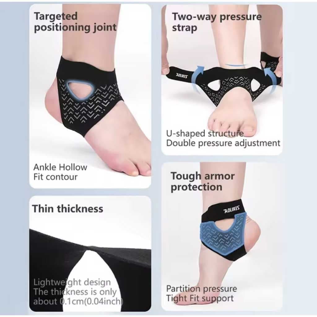 AOLIKES 7140 Ankle Support Strap Pelindung Ankle Engkel Kaki Anti Cedera Keseleo Pergelangan Kaki — gambar 9