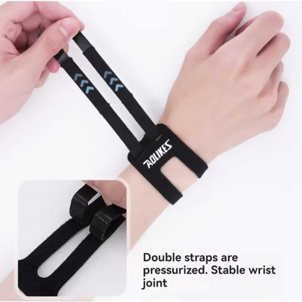 AOLIKES 1531 Wrist Band Wrap Support Pelindung Pergelangan Tangan Tenis Gym Fitness Anti Cidera — gambar 3