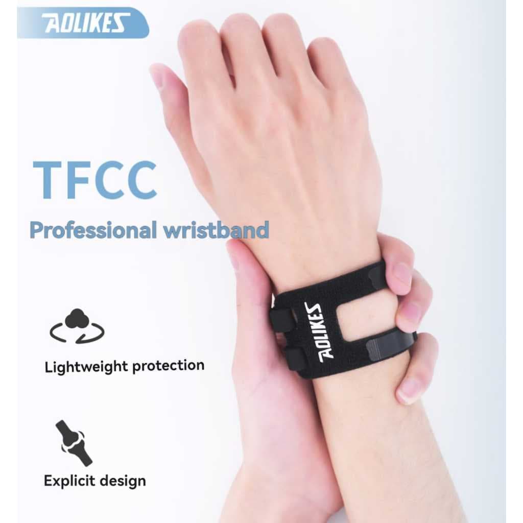 AOLIKES 1531 Wrist Band Wrap Support Pelindung Pergelangan Tangan Tenis Gym Fitness Anti Cidera — gambar 7