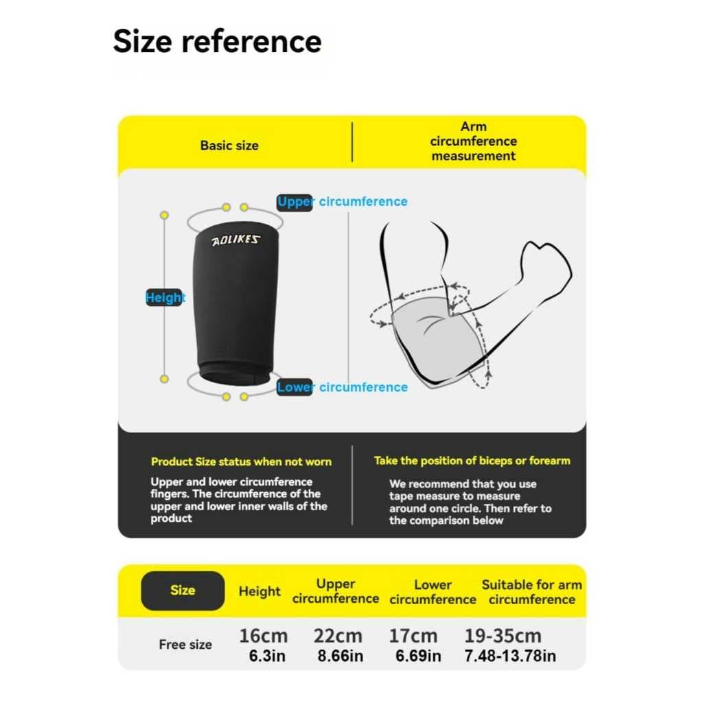 AOLIKES 3705 Elbow Support Gel Ice Pack Hot Kompres - Deker Siku Terapi Nyeri Cedera Olahraga Arthritis Tenis Elbow — gambar 3