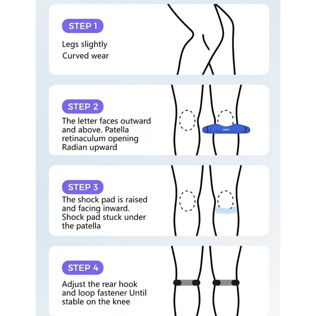 AOLIKES 7922 Deker Pelindung Lutut Patella Knee Strap Support Silicone Pad - Penyangga Lutut Olahraga Lari Basket Gym Voli Anti Cedera — gambar 7