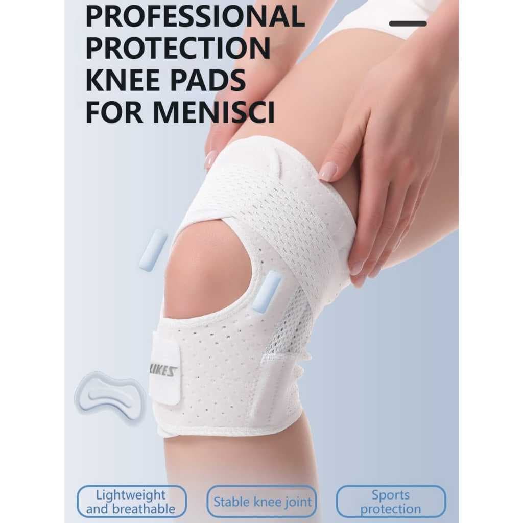 AOLIKES 7600 AOLIKES Deker Pelindung Lutut Olahraga Knee Support Pad - Penyangga Lutut Gym Lari Basket Tenis Padel Anti Cedera — gambar 8