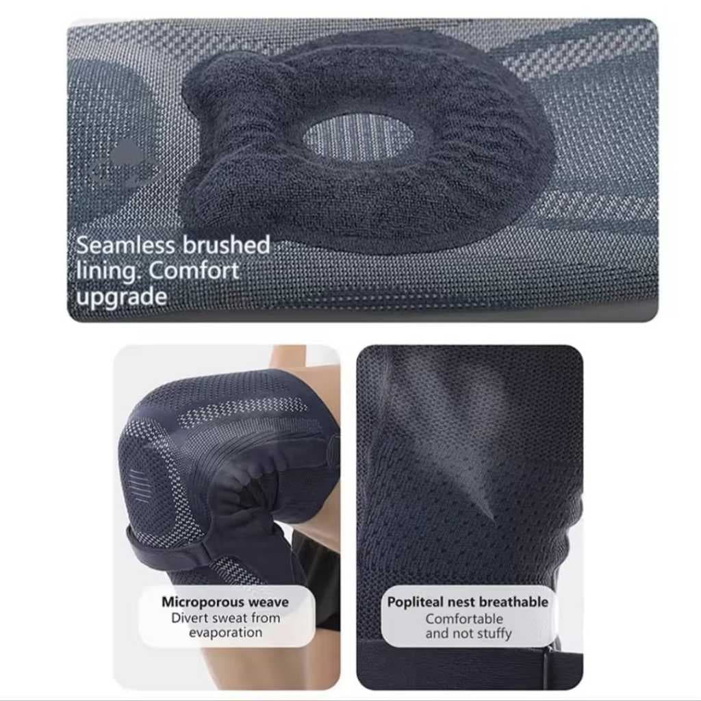 AOLIKES 8603 Deker Pelindung Lutut Knee Support Pad Penyangga Lutut Lari Gym Fitnes Padel Tenis — gambar 4