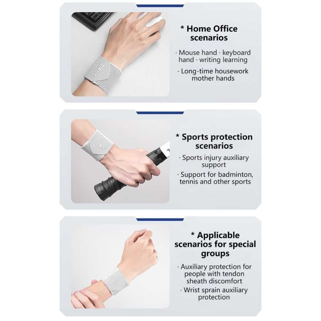 AOLIKES 1543 Wrist Band Hand Wrap Pelindung Pergelangan Lengan Tangan Anti Keseleo Handwrist