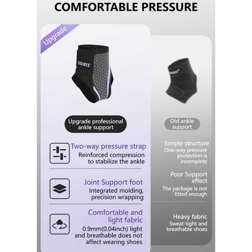 AOLIKES 7141 Ankle Support Strap Pelindung Ankle Engkel Kaki Anti Cedera Keseleo Pergelangan Kaki — gambar 5