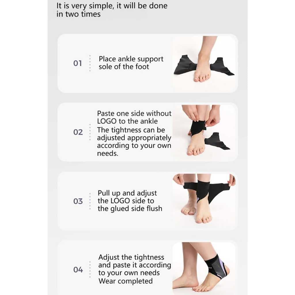 AOLIKES 7141 Ankle Support Strap Pelindung Ankle Engkel Kaki Anti Cedera Keseleo Pergelangan Kaki — gambar 6