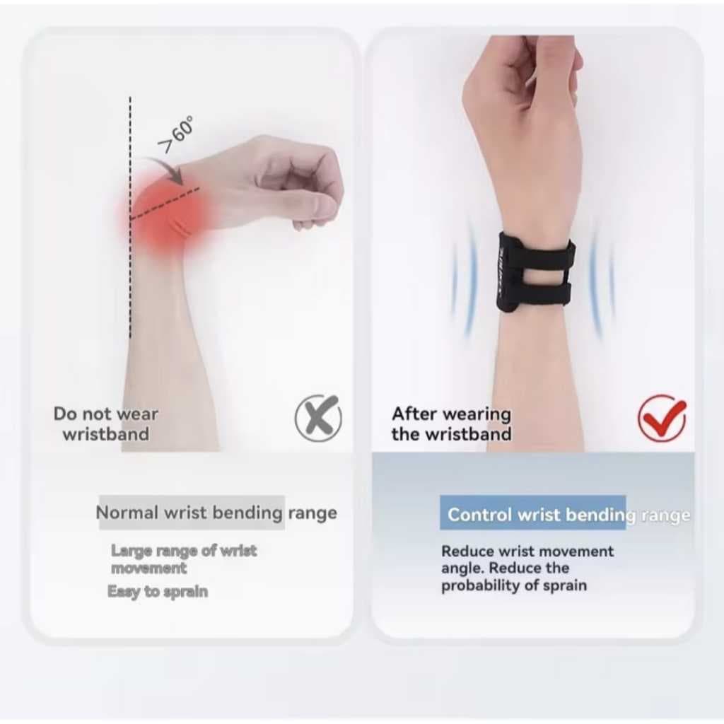 AOLIKES 1531 Wrist Band Wrap Support Pelindung Pergelangan Tangan Tenis Gym Fitness Anti Cidera — gambar 4