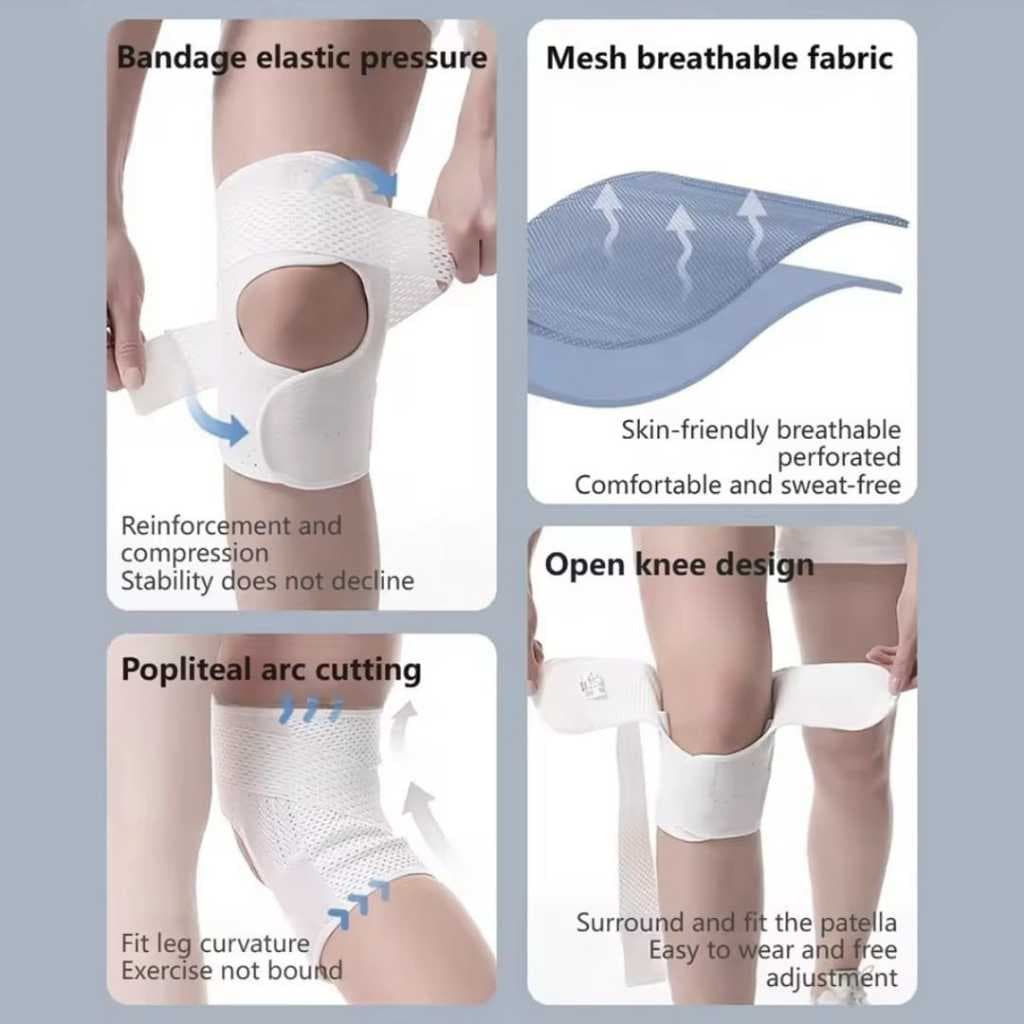 AOLIKES 7600 AOLIKES Deker Pelindung Lutut Olahraga Knee Support Pad - Penyangga Lutut Gym Lari Basket Tenis Padel Anti Cedera — gambar 6