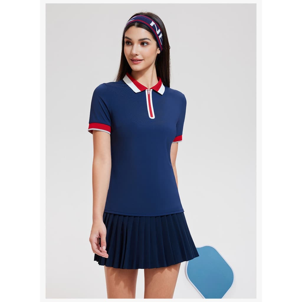 SET Baju Sport Rok Celana Wanita - Outfit Tenis Padel Golf Badminton Setelan Olahraga Wanita SET01
