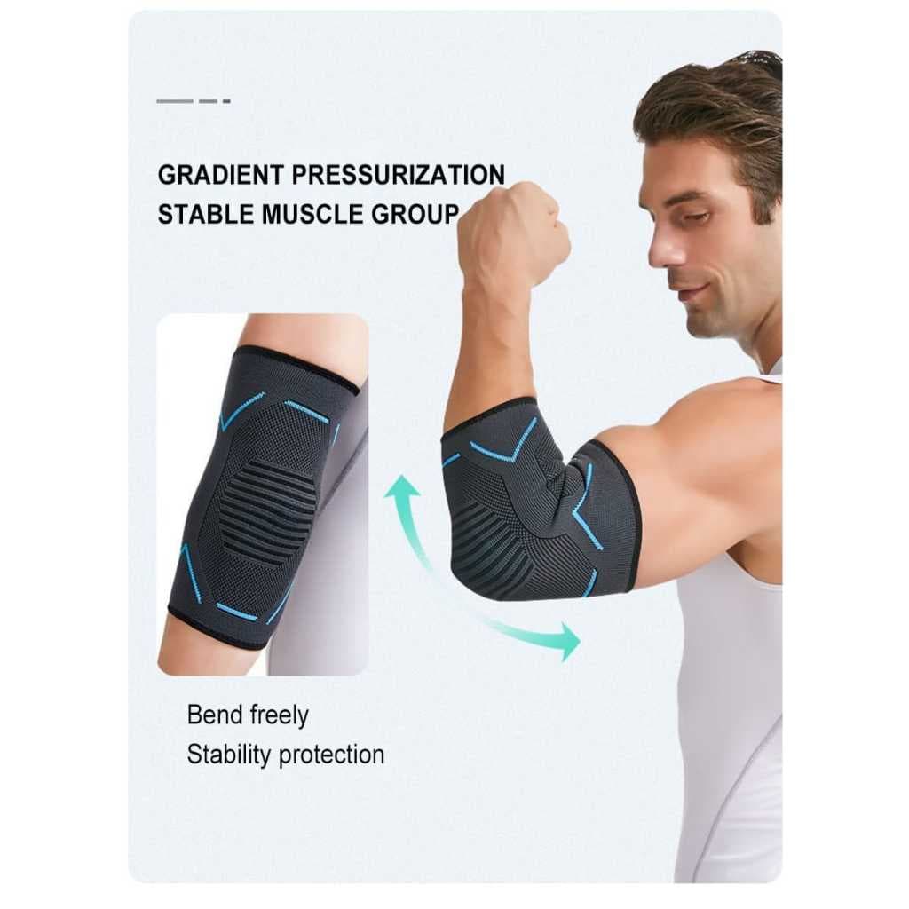 Elbow Support Elbow Pad Deker Dekker Siku Pelindung Siku Olahraga AOLIKES 7540 Gym Fitness Lari — gambar 4