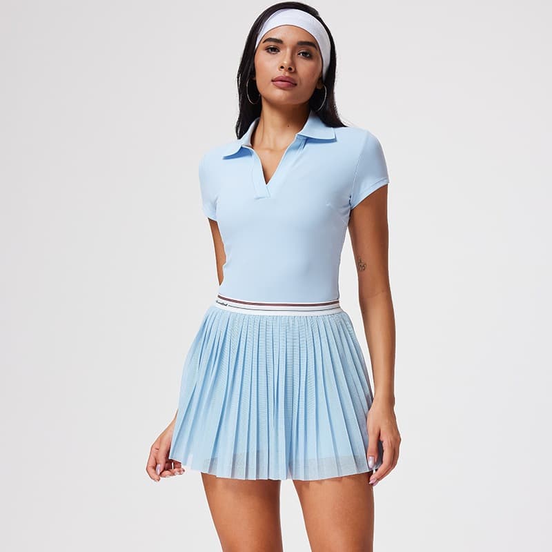 SET Baju Sport Rok Celana Wanita - Outfit Tenis Padel Golf Badminton Setelan Olahraga Wanita SET05