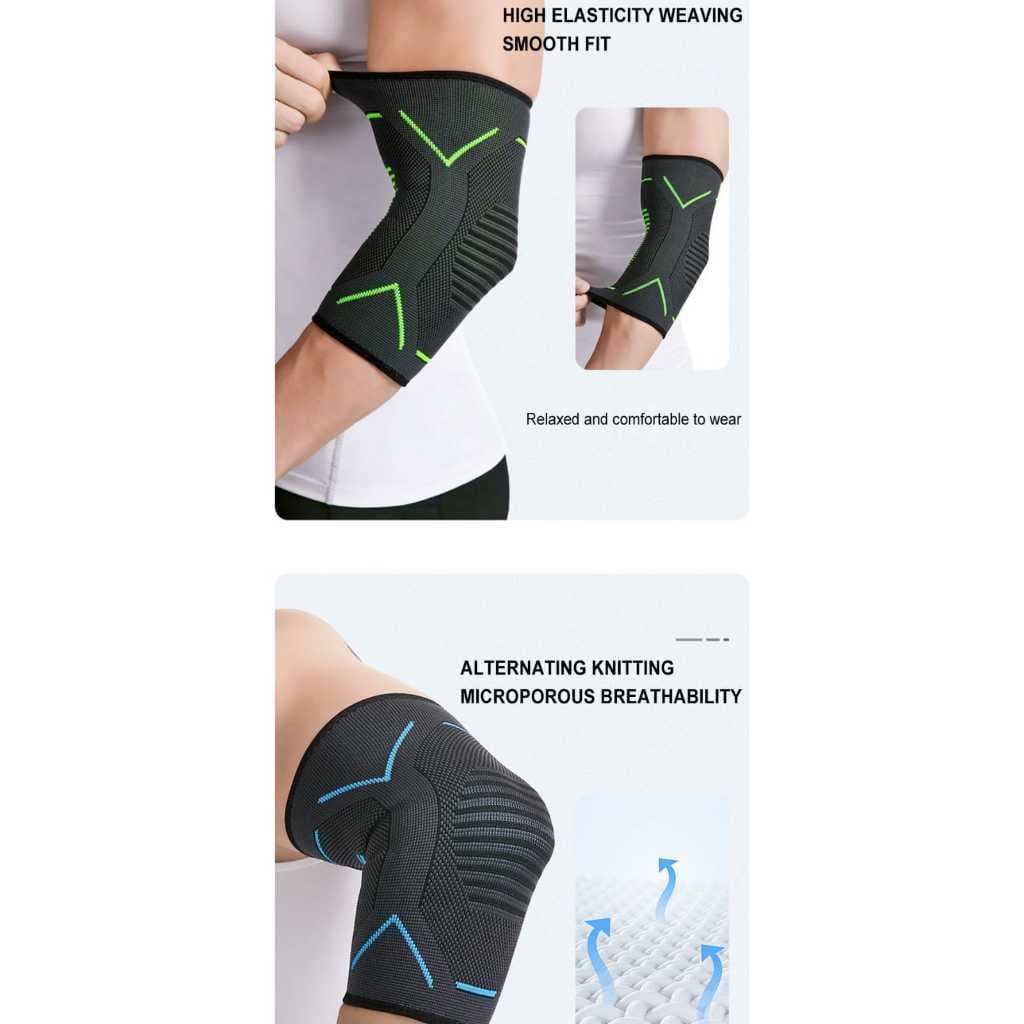 Elbow Support Elbow Pad Deker Dekker Siku Pelindung Siku Olahraga AOLIKES 7540 Gym Fitness Lari — gambar 5