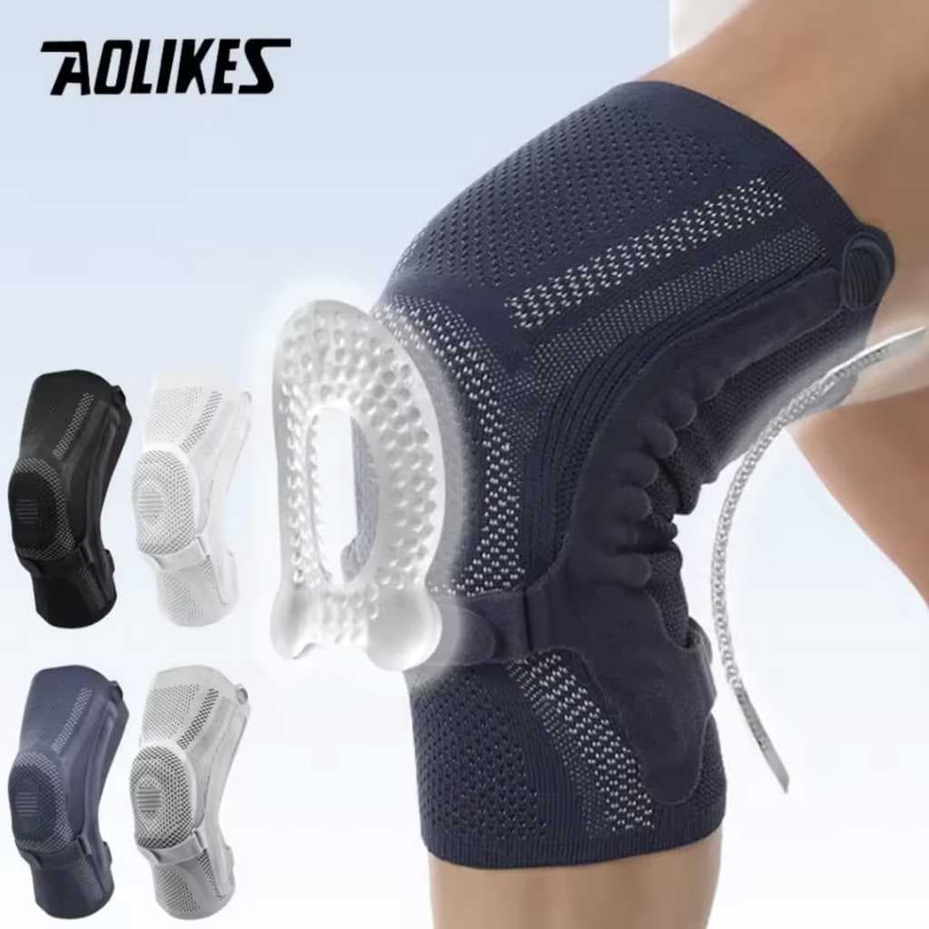 AOLIKES 8603 Deker Pelindung Lutut Knee Support Pad Penyangga Lutut Lari Gym Fitnes Padel Tenis