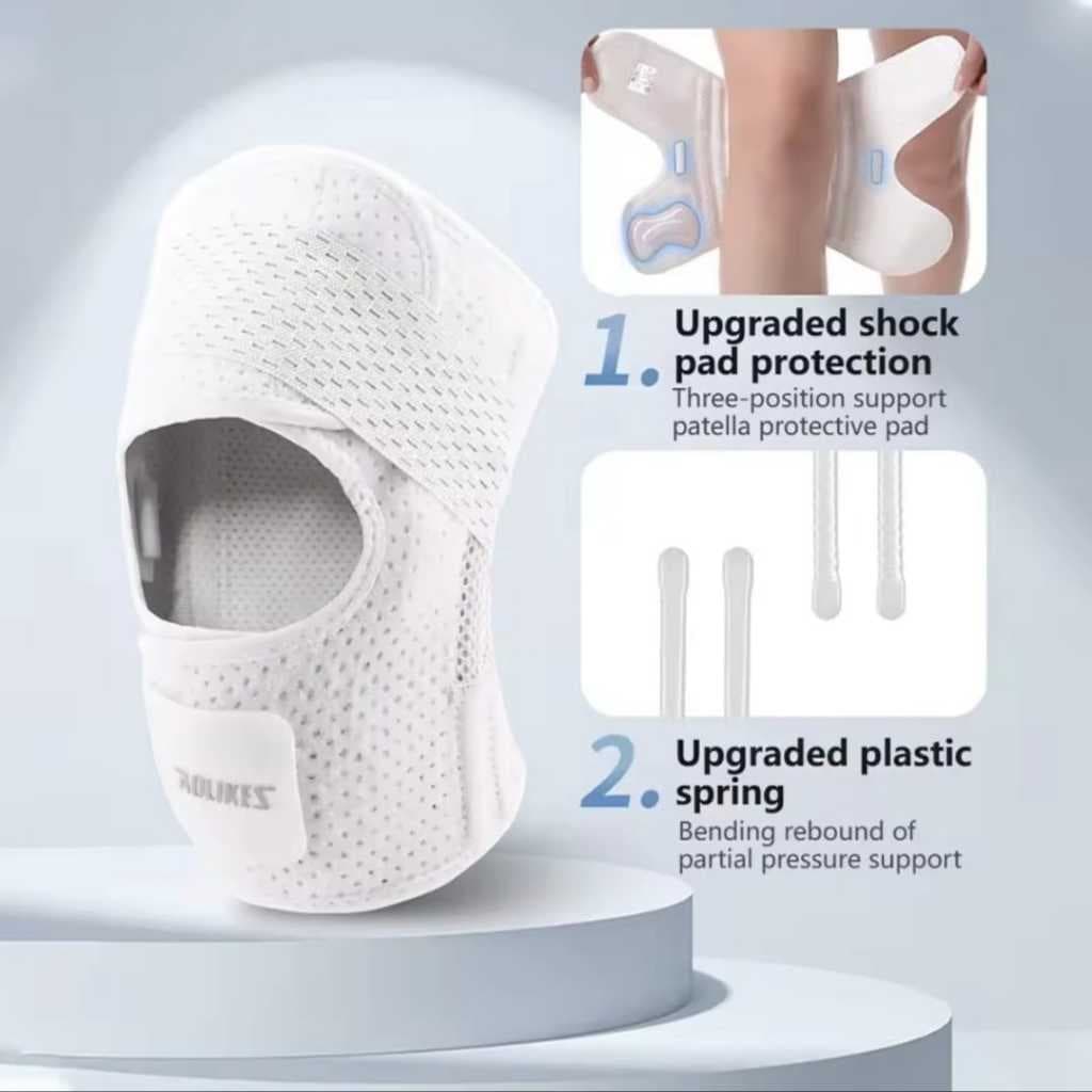 AOLIKES 7600 AOLIKES Deker Pelindung Lutut Olahraga Knee Support Pad - Penyangga Lutut Gym Lari Basket Tenis Padel Anti Cedera — gambar 4