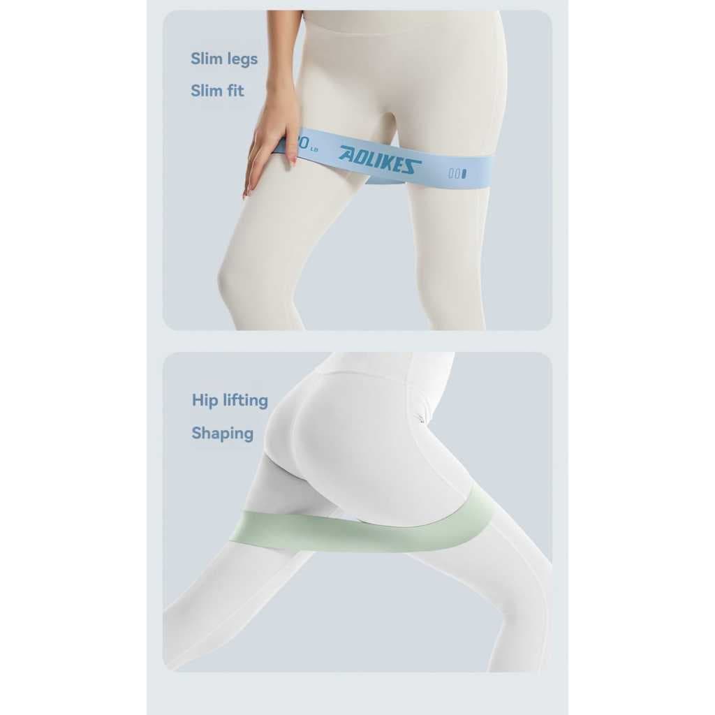 AOLIKES 3611 Resistance Band Set Karet Loop Band Latihan Kaki Paha Bokong Glutes Fitness Gym