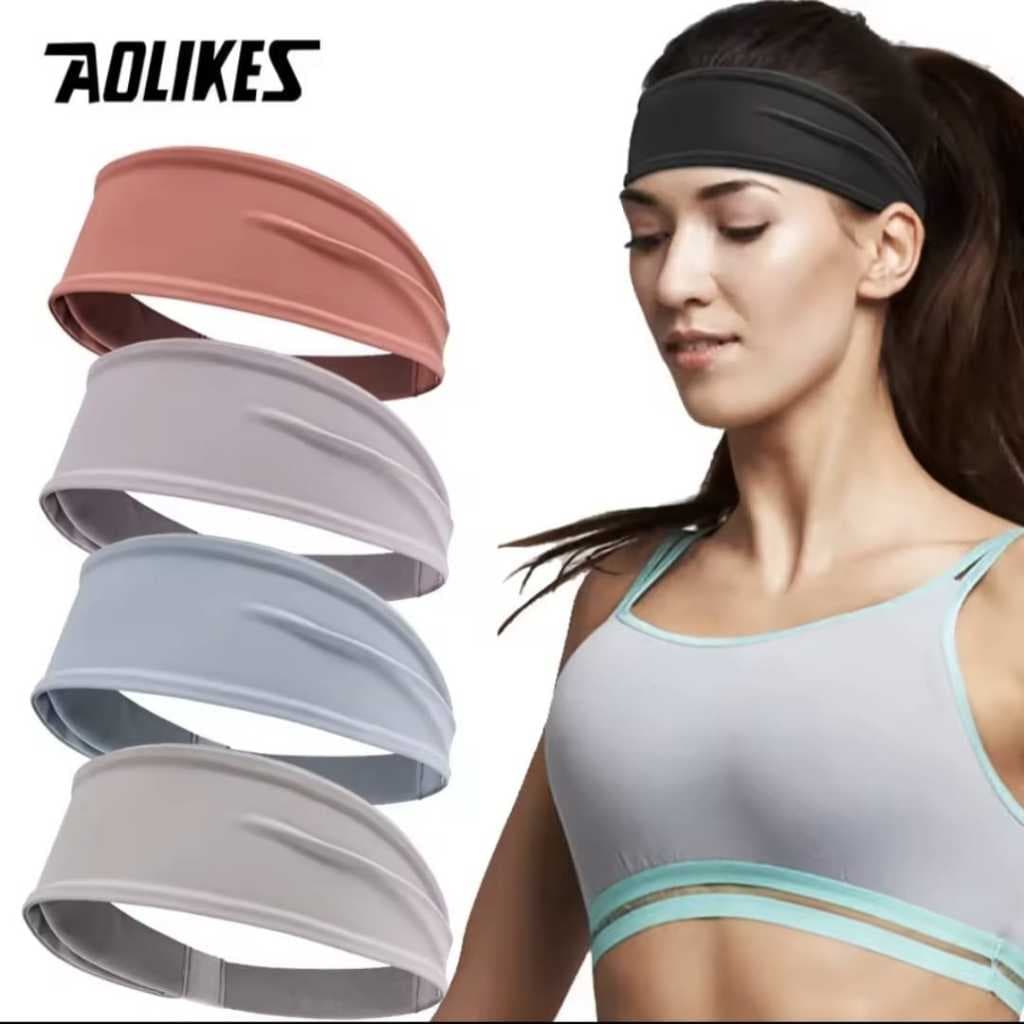AOLIKES 2116 Headband Bando Ikat Kepala Olahraga Head Band Hairband Pengikat Kepala Anti Slip