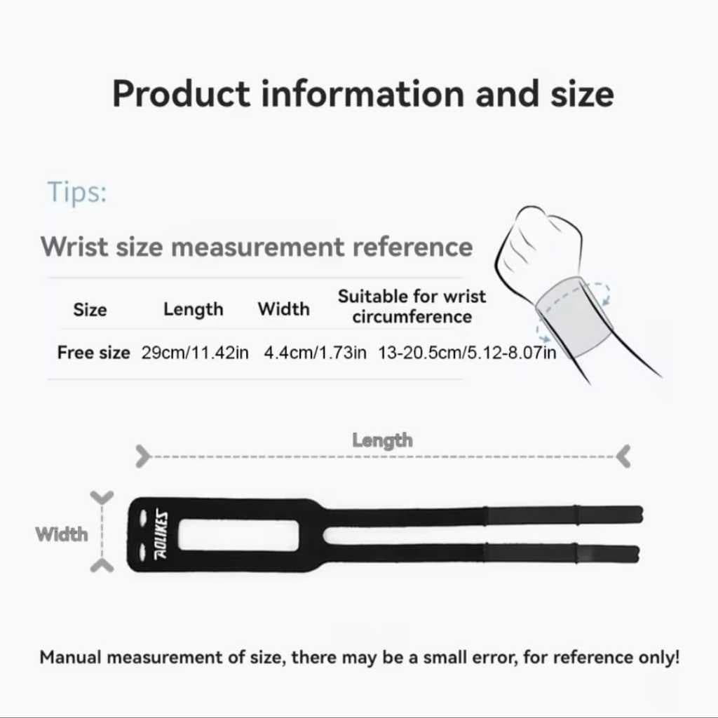 AOLIKES 1531 Wrist Band Wrap Support Pelindung Pergelangan Tangan Tenis Gym Fitness Anti Cidera — gambar 2