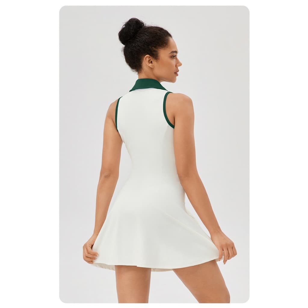Baju Setelan Wanita Olahraga Tenis Padel Golf SET08 - Dress Sport Korea Terusan Olahraga Wanita