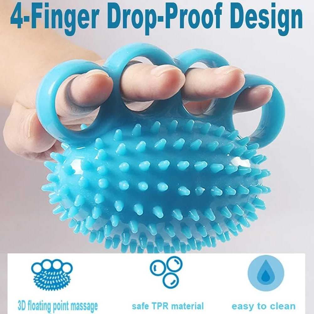 Bola Terapi Tangan Berduri Kesehatan Bola Pijat - Alat Pijat Terapi Stroke Tangan Bola Anti Stress Grip Ball