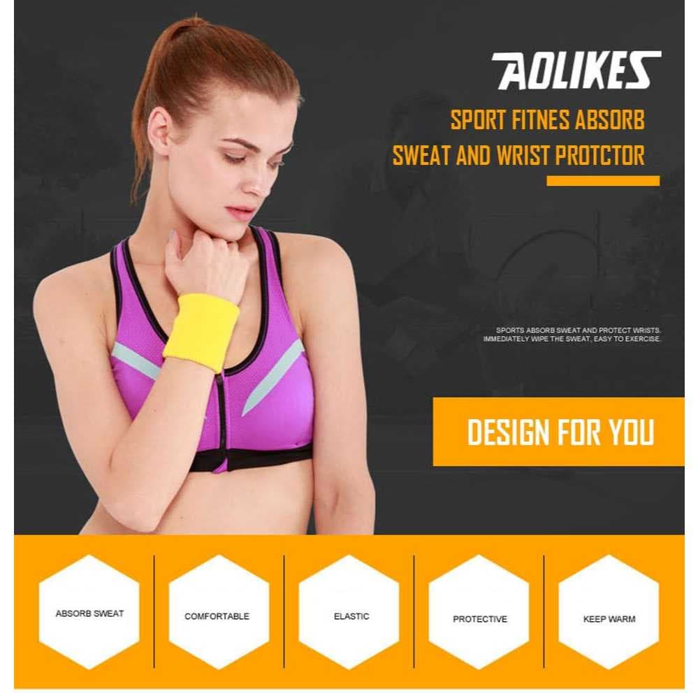AOLIKES 0230 Mini Wrist Band Wristband Handband Hand Wrist Pergelangan Tangan