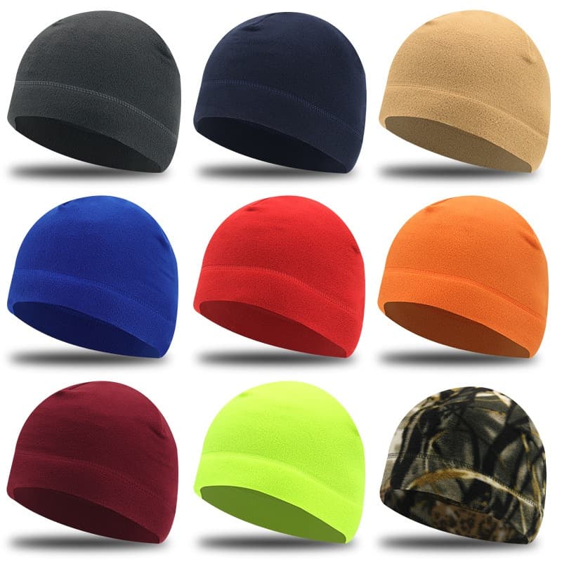 XC Penutup Kepala Topi Kupluk Pria Musim Dingin Beanie Hat Polar Fleece Tebal Hangat
