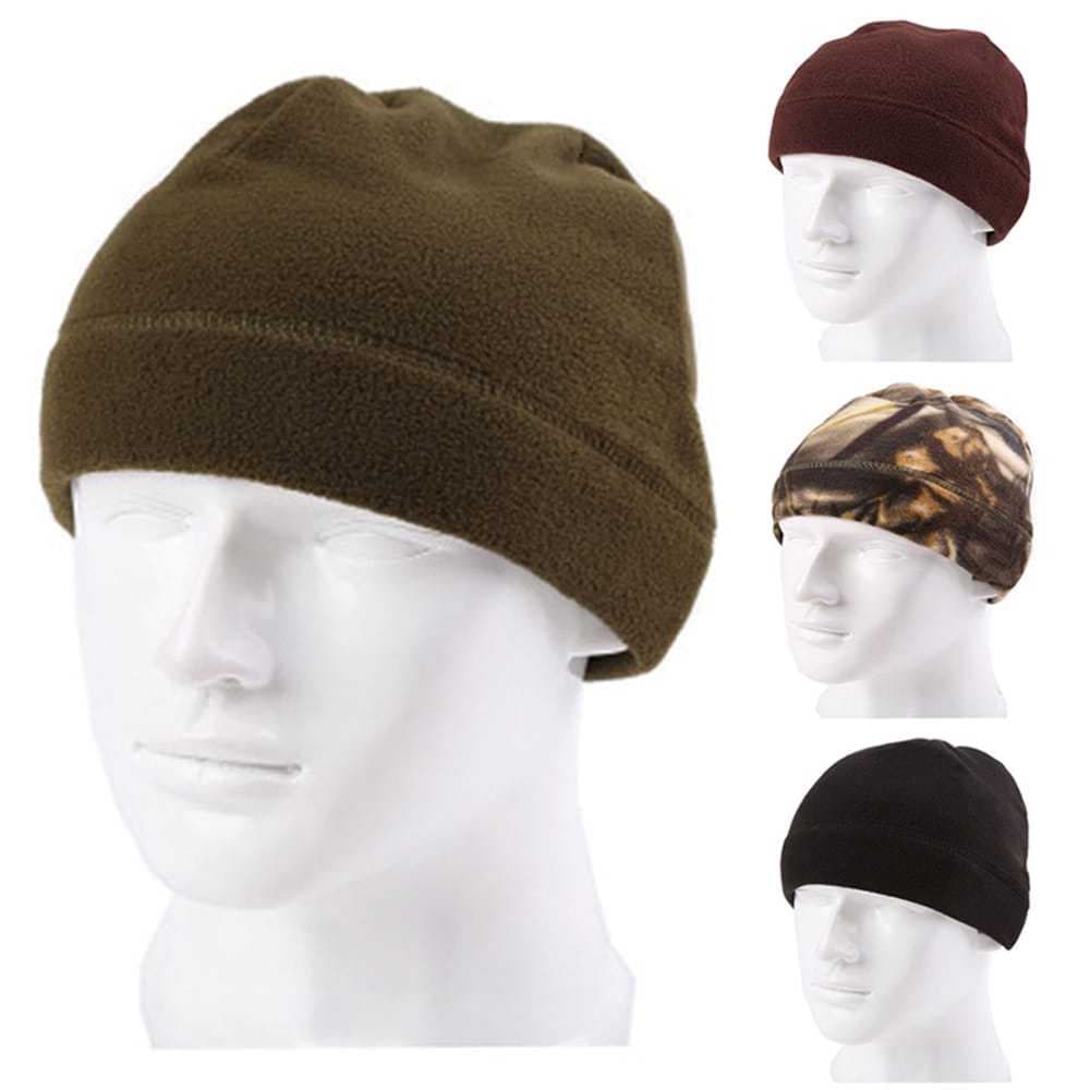 XC Penutup Kepala Topi Kupluk Pria Musim Dingin Beanie Hat Polar Fleece Tebal Hangat