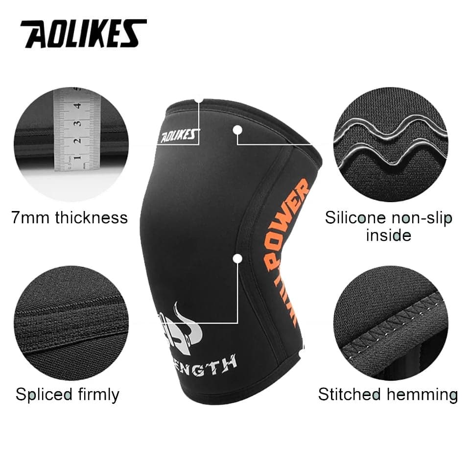 AOLIKES 7904 Knee Support Pelindung Lutut Knee Pad Dekker Deker Run Gym Fitness