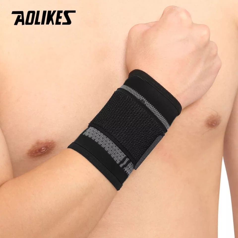 AOLIKES 7537 Wrist Wrap Support Band Pergelangan Tangan Hand Wrap Gym Fitness Lari Pelindung Pergelangan Tangan